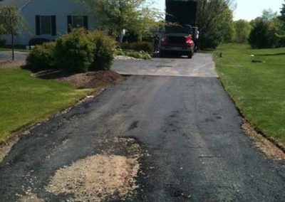 asphalt paving residential before
